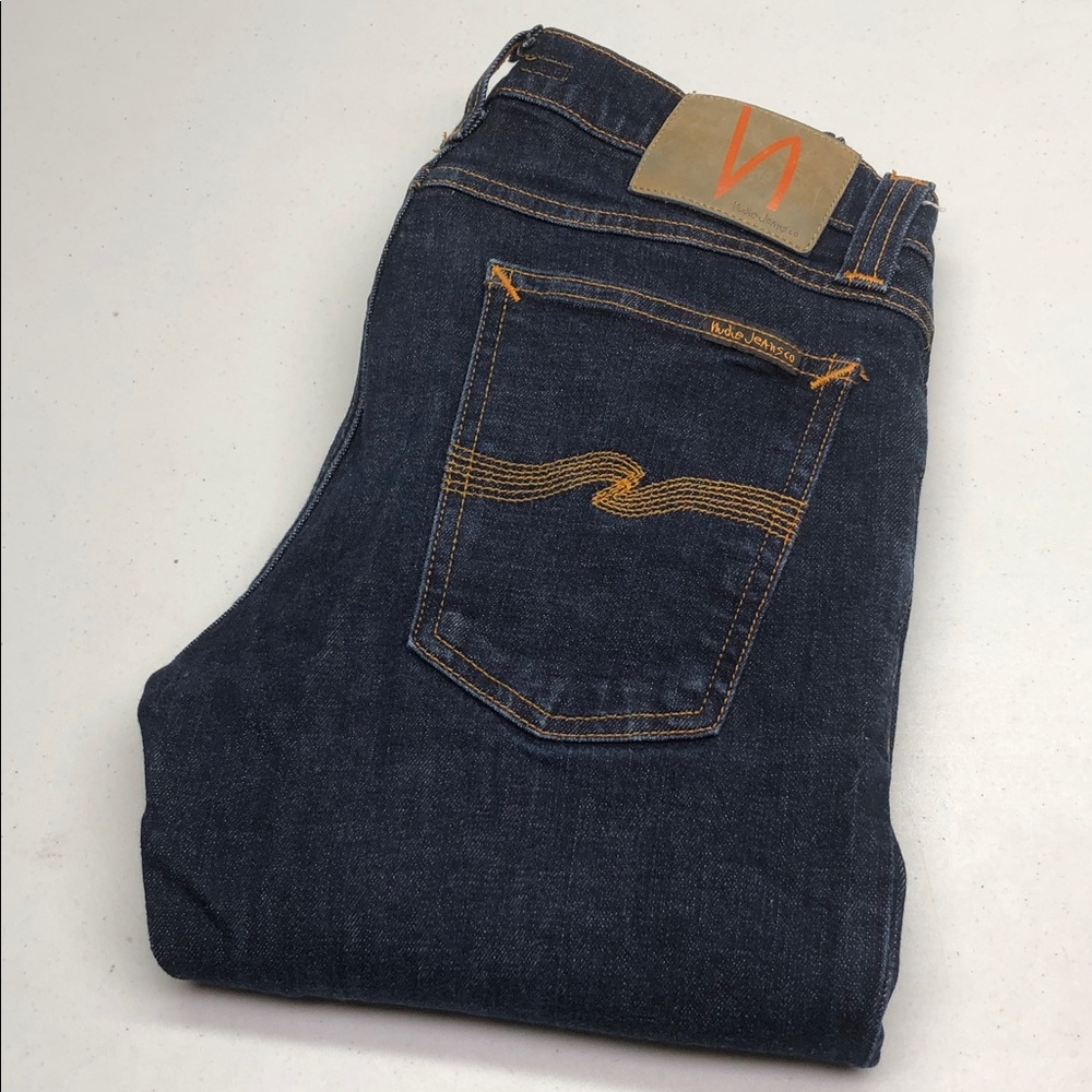 NUDIE TIGHT LONG JOHN SKINNY JEANS 29x30 MADE IN ITALY 🇮🇹